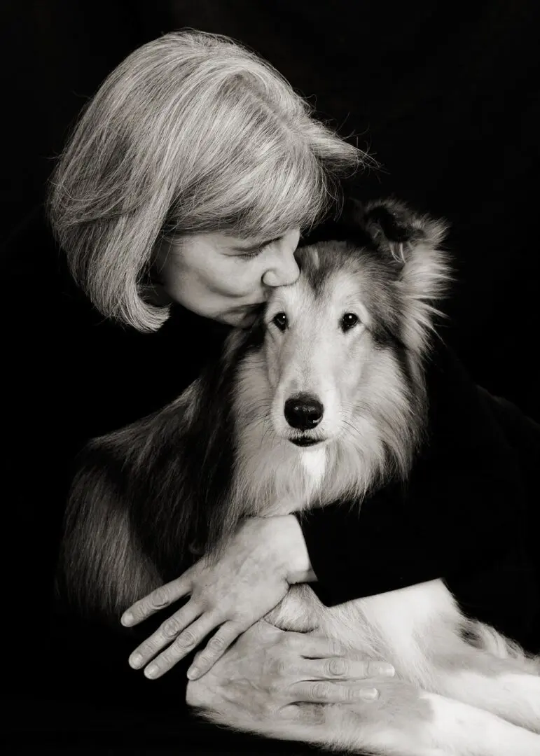 Portrait of woman and her Dog